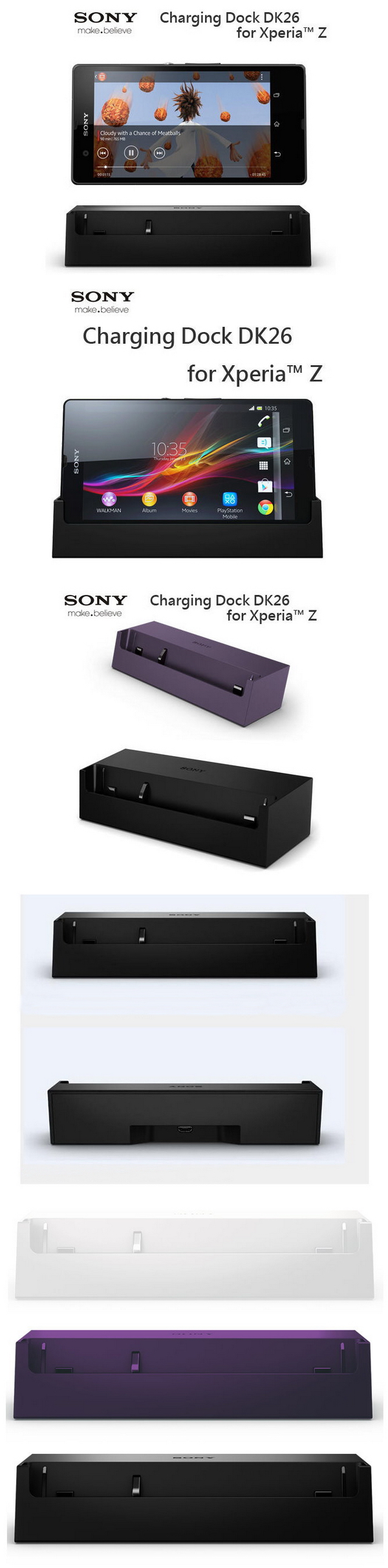 Sony DK26 Original Genuine Charging Dock For Xperia Z C6602 C6603 C6606